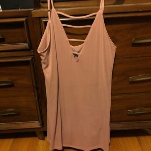 🧡2/$13 NWT Tobi strappy pink flowy dress/top